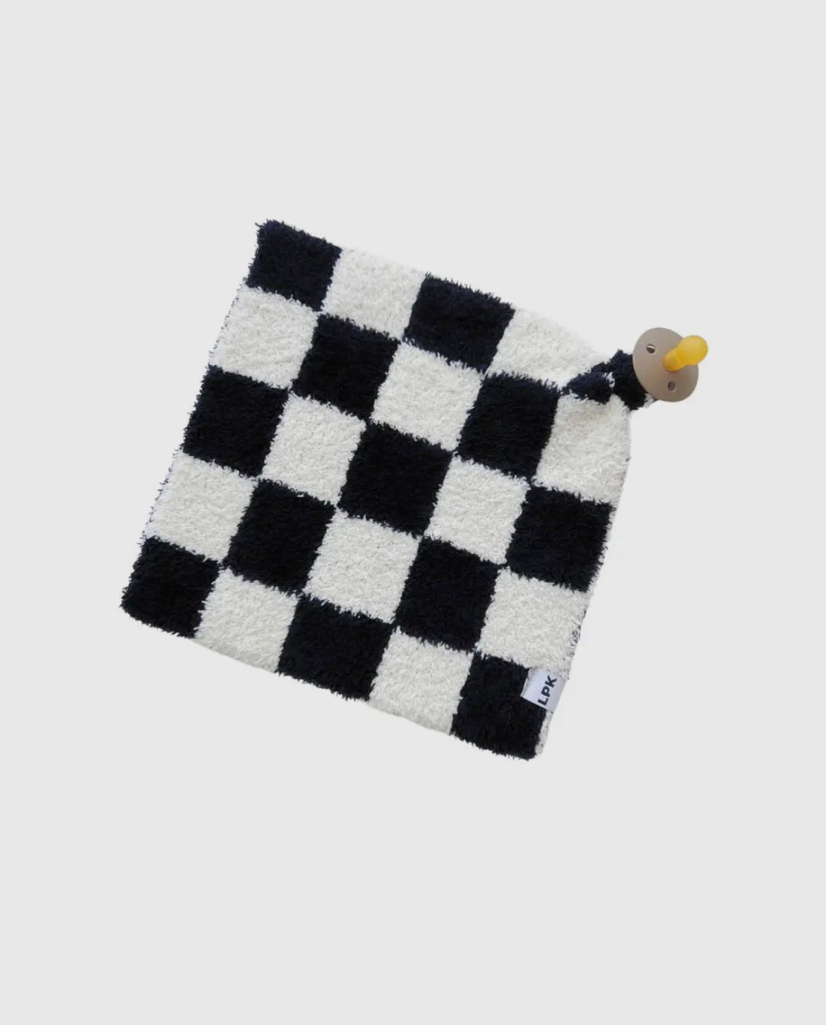 Plush Baby Lovey - Black Checkered