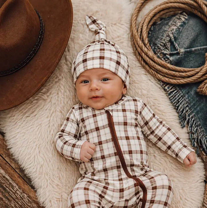 Homestead Plaid Zip Footie