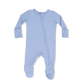 Solid Blue Fog - 2 Way Zipper Footie