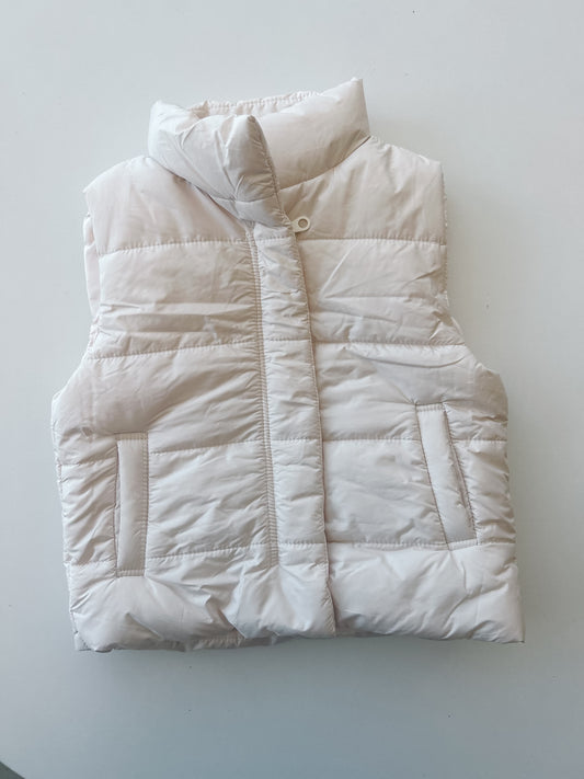 Cream Puffer Vest