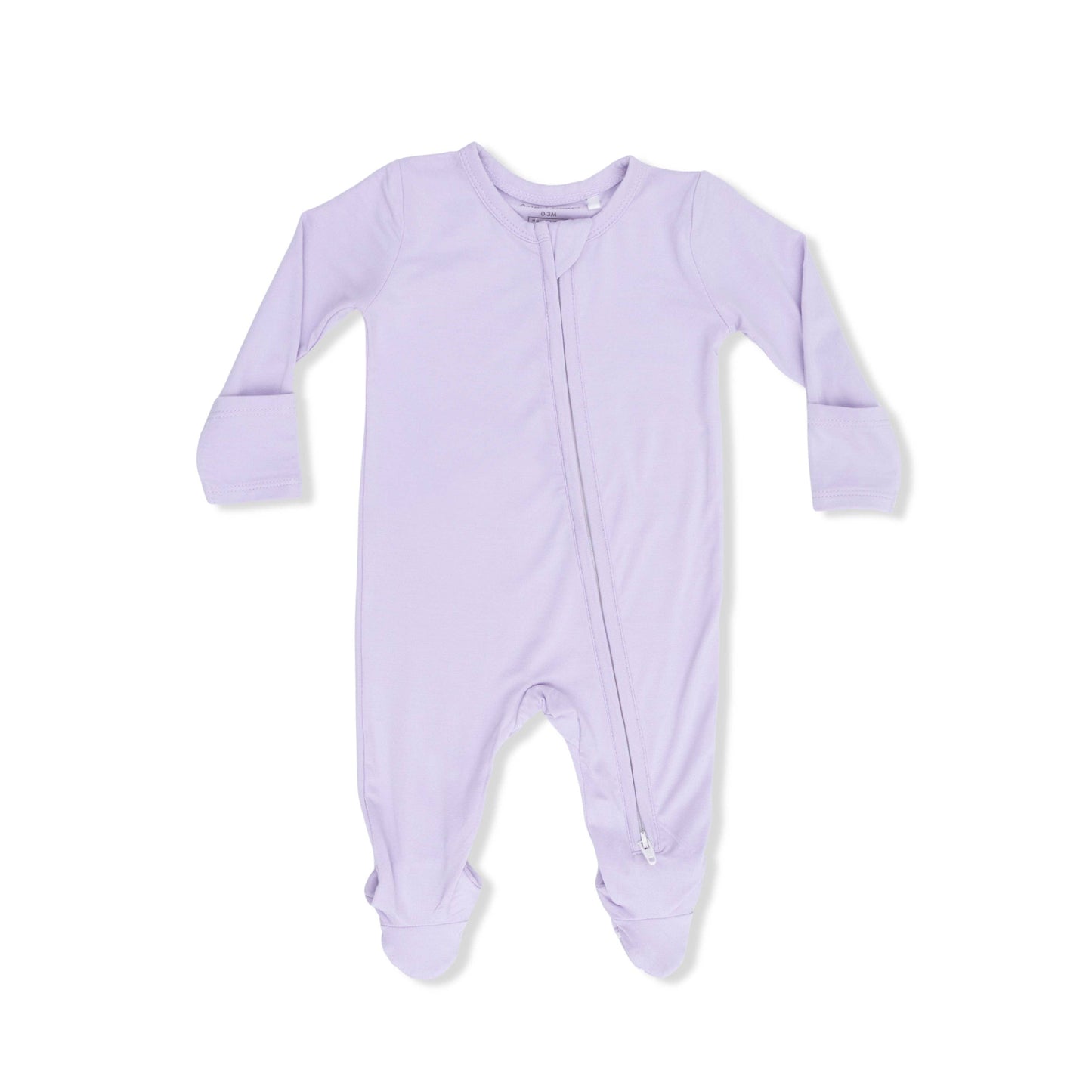 Solid Orchid Petal - 2 Way Zipper Footie