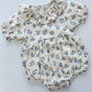 French Floral Collared Romper