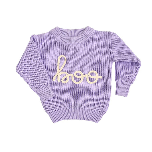 Boo Purple Sweater