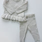 Rib Knit Peplum Set