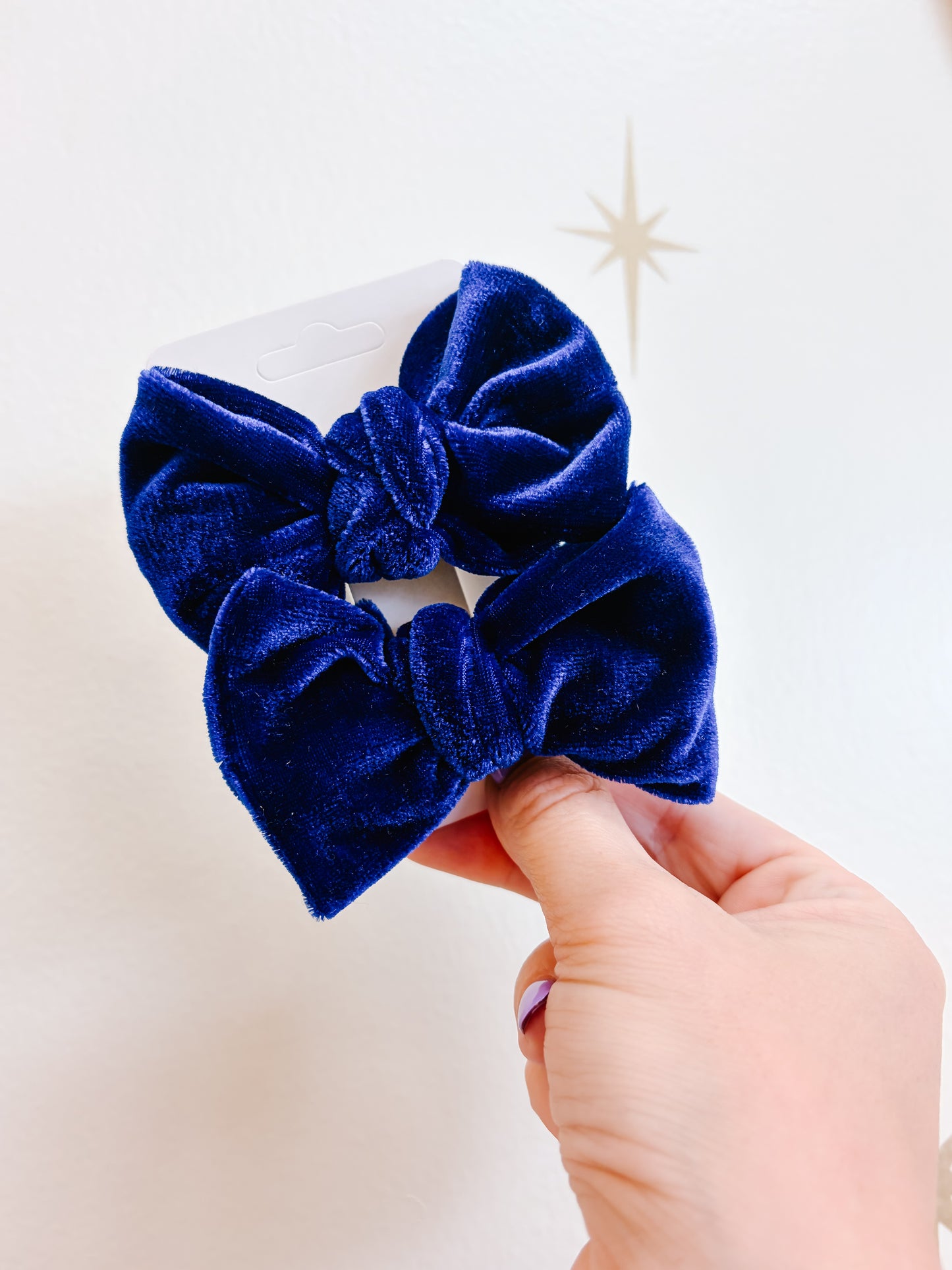 Sapphire Velvet Royal Blue Bows (2 styles)