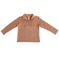 3/4 Fleece Zip Sweatshirt - Caramel