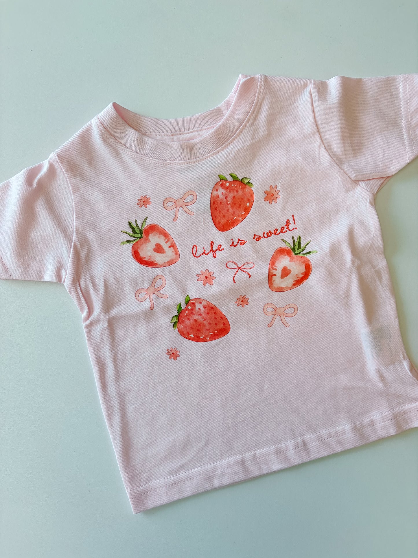 Life Is Sweet Strawberry Tee