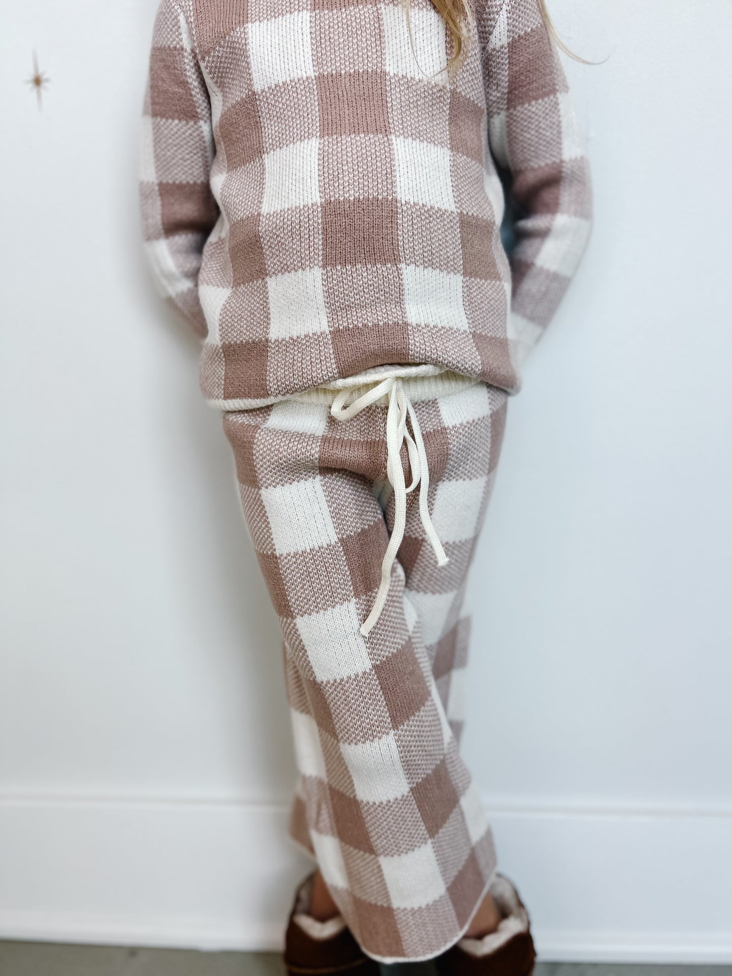 Cozy Gingham Lounge Set