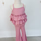 Ruffle Tank Two-Piece Set