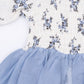 Belle Rosette Dot - Long Sleeve Smocked Bubble with Tutu