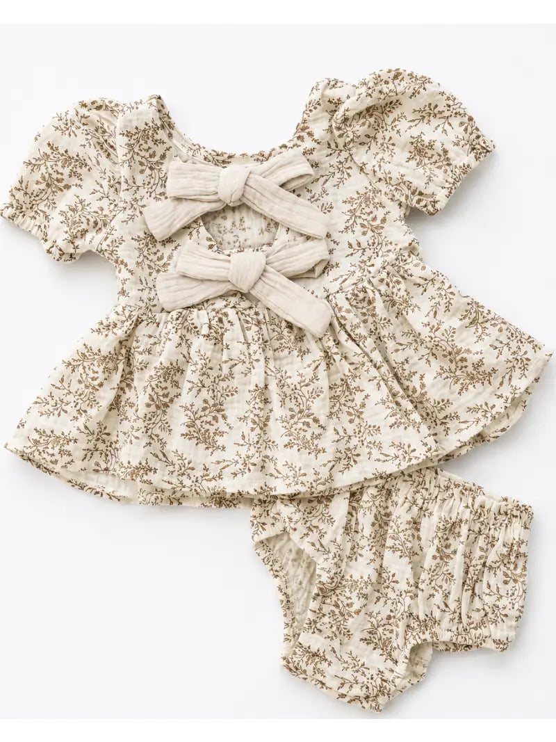 Quinn Bow-Back Top & Bloomer Set