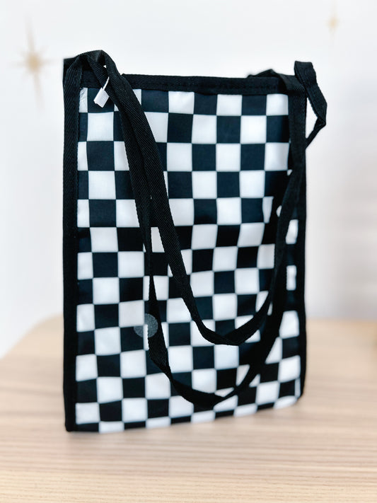 Checkered Vinyl Tote