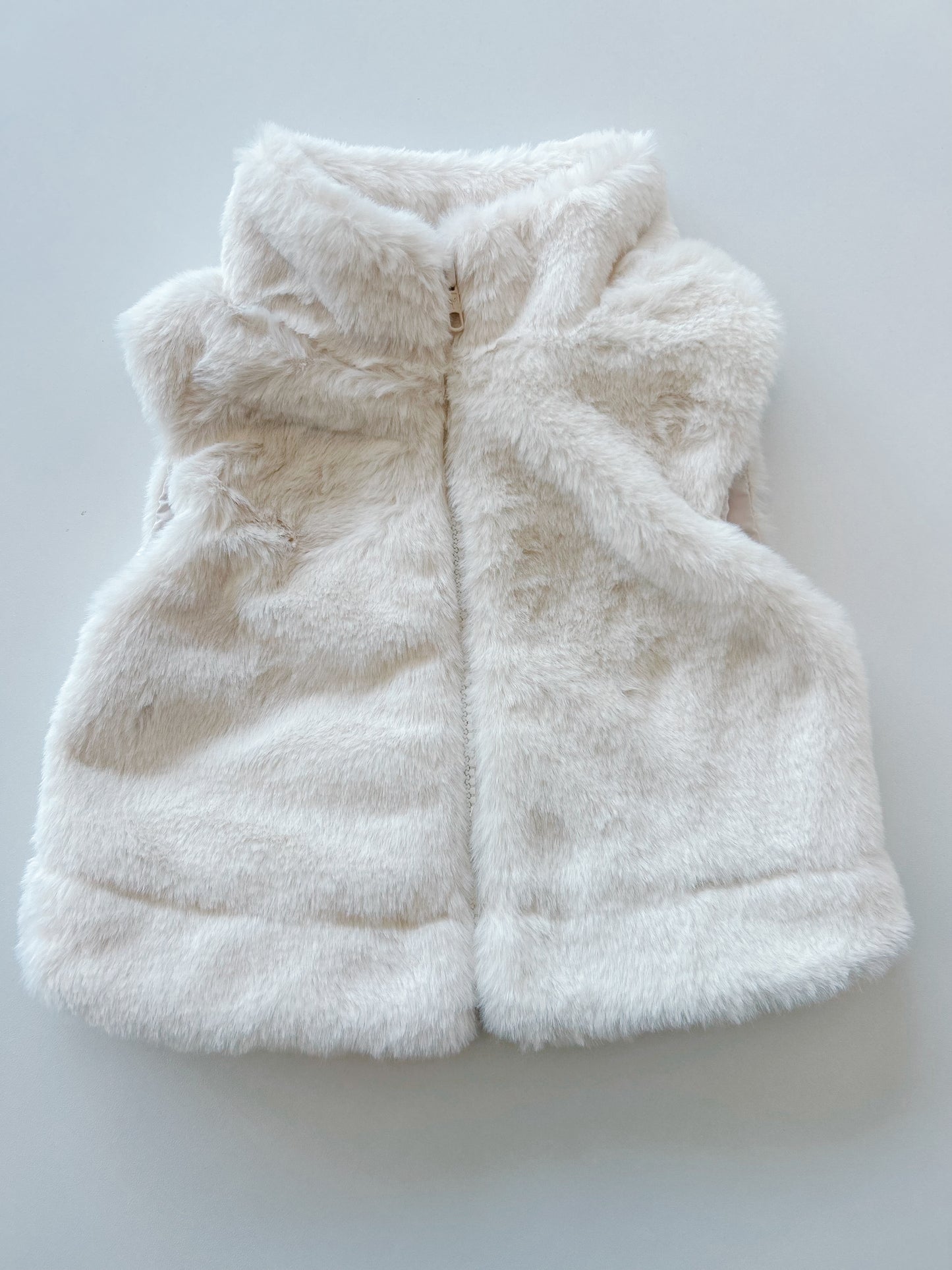 Fur Vest - Cream