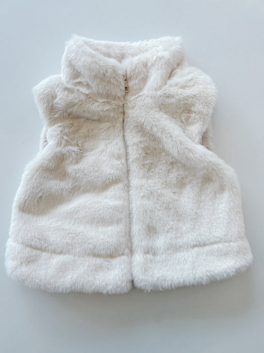 Fur Vest - Cream