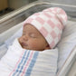 Baby's First Hat - Pink Checkerboard