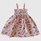 Retro Baseball Smocked Dress