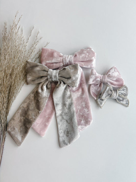 Iced Velvet Hand-Tied  Bows