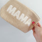 Tan Teddy 'MAMA' Pouch