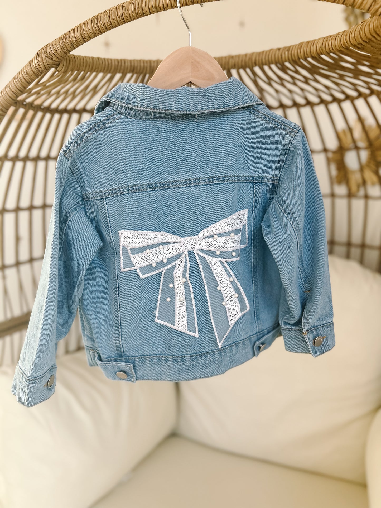 Denim Bow Jacket