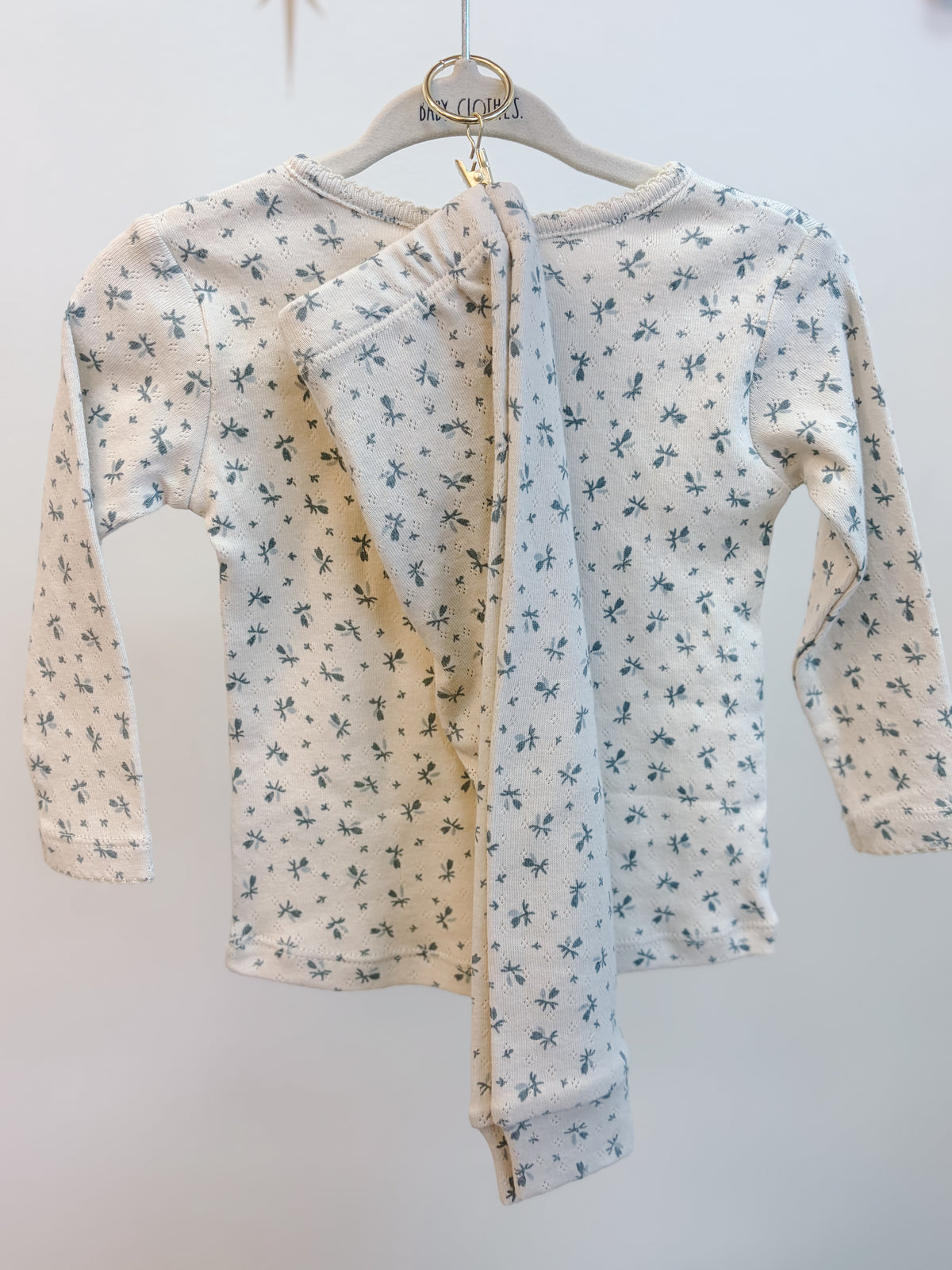 Pointelle Blue Ditsy Lounge Set