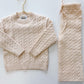 Ivory Cable Knit Set