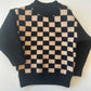 Checkered Crew Neck