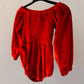 Red Velvet Christmas Romper