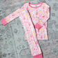 Pink Easter Bunny Long Sleeve 2 Piece PJ Set