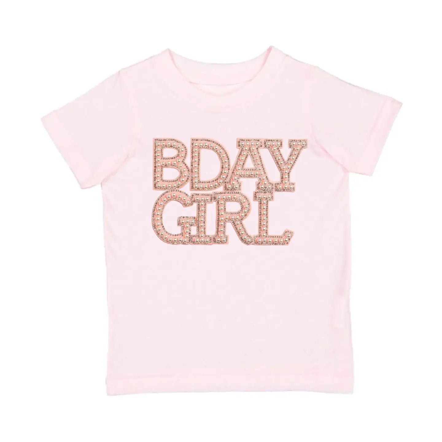 Bday Girl Pearl Patch Tee