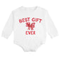 Best Gift Ever Long Sleeve Romper