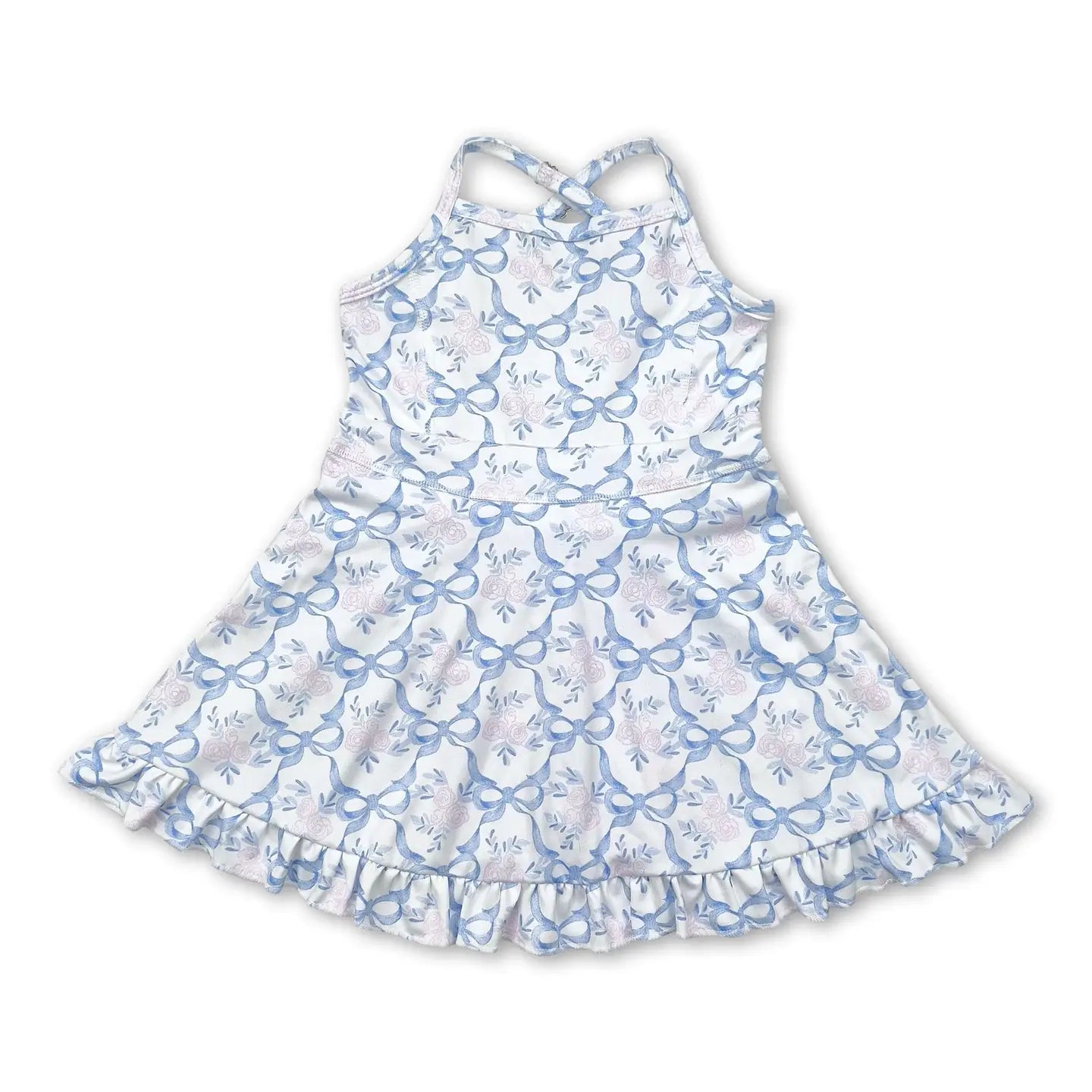 Bow Ruffle Athliesure Dress