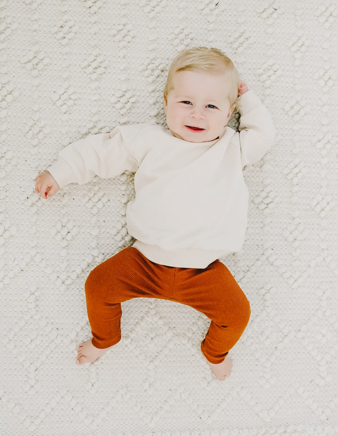 Ribbed Bamboo Leggings - Burnt Orange