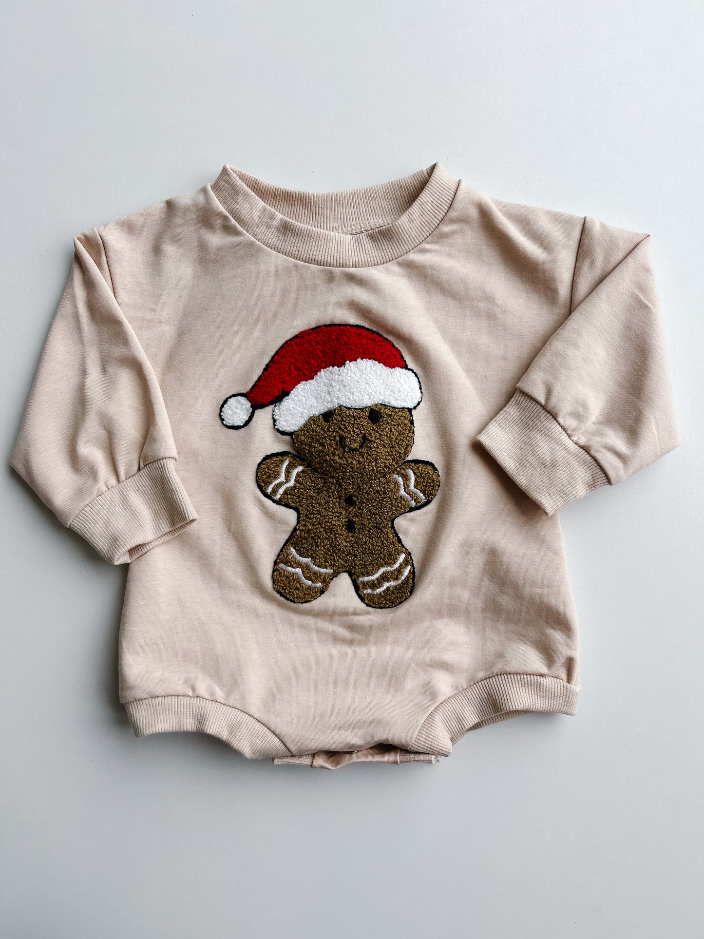 Gingerbread Santa Bubble Romper