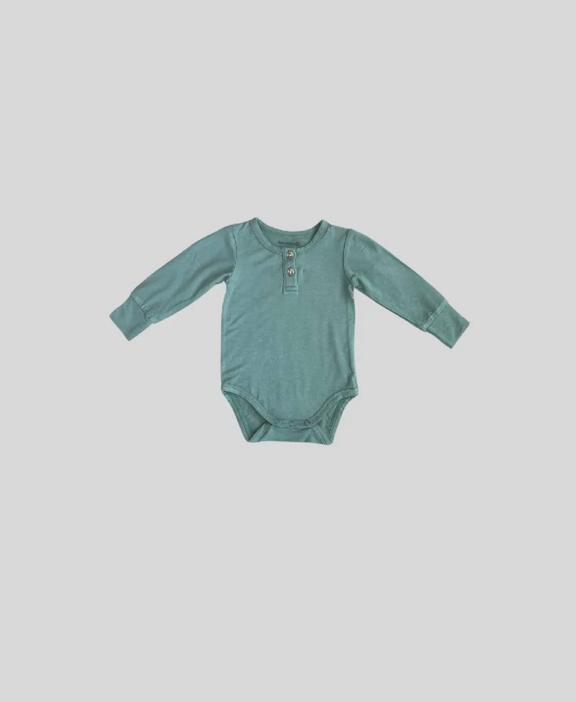 Long Sleeve Henley Bodysuit - Pine