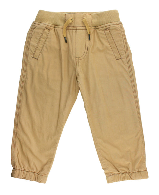 Khaki Chino Jogger Pants