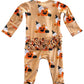 Halloween Cluster 2-Way Zip Ruffle Footie