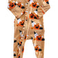 Halloween Cluster 2-Way Zip Ruffle Footie