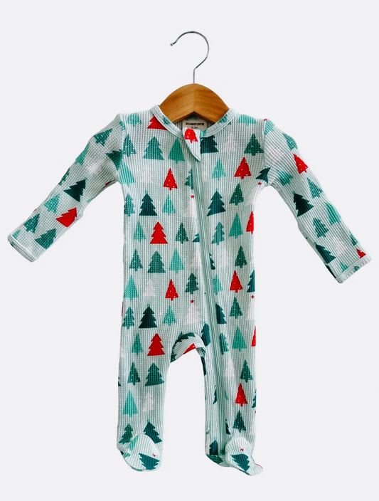 Waffle Festive Firs Zipper