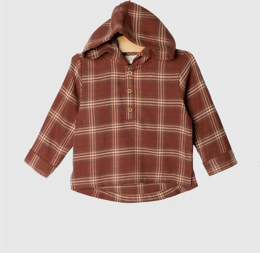 Hooded Fall Rust Shirt