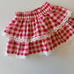 Red Gingham Skort