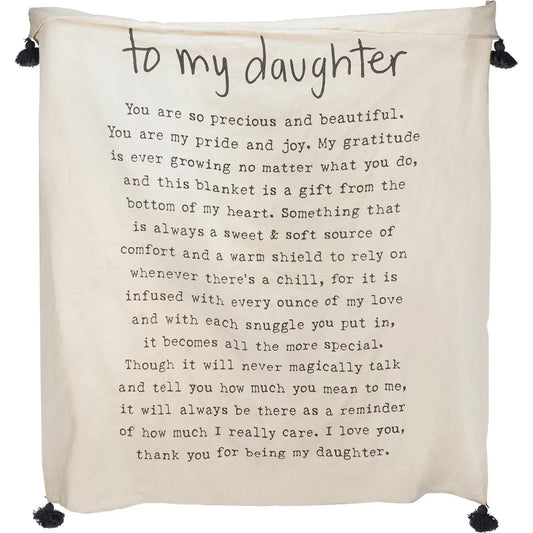 To My Daughter Throw