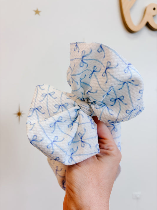 Dainty Blue Bows