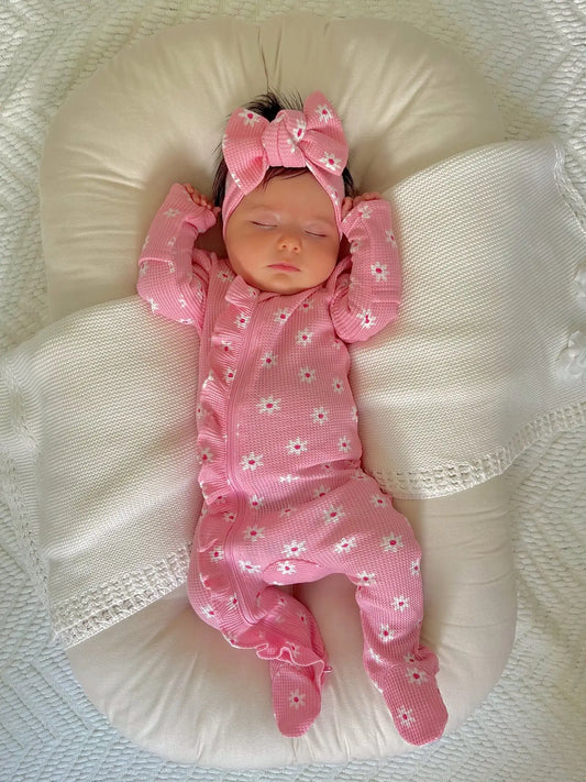 2-Way Daisy Footie - Newborn