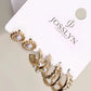 Gold Pearl Hoop Stud