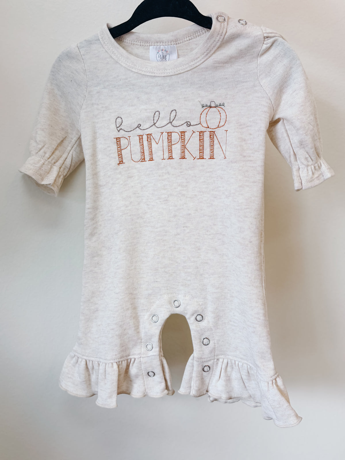 Hello Pumpkin Snap Romper