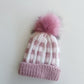 Rosy Pink Gingham Beanie