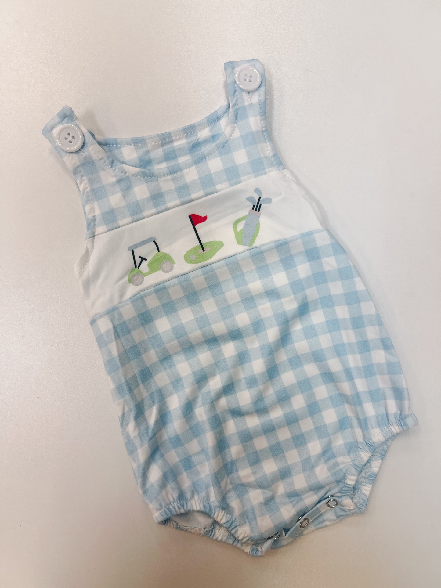 Sleeveless Golf Baby Boy Romper