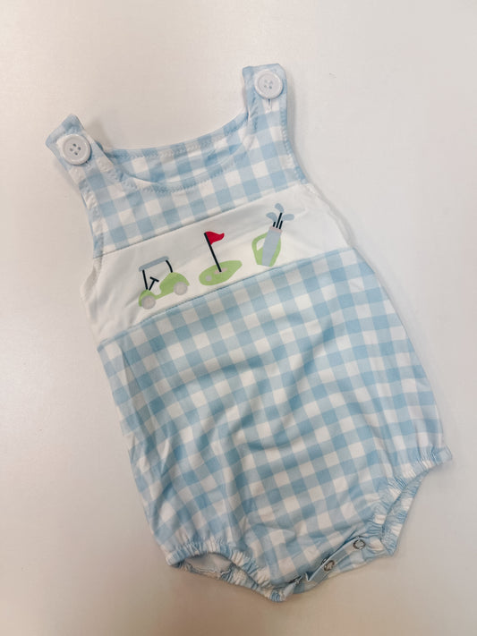Sleeveless Golf Baby Boy Romper