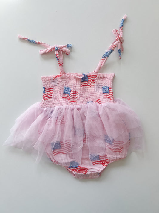 American Flag Tutu Bubble