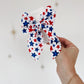 Patriotic Stars Hand Tied Bow